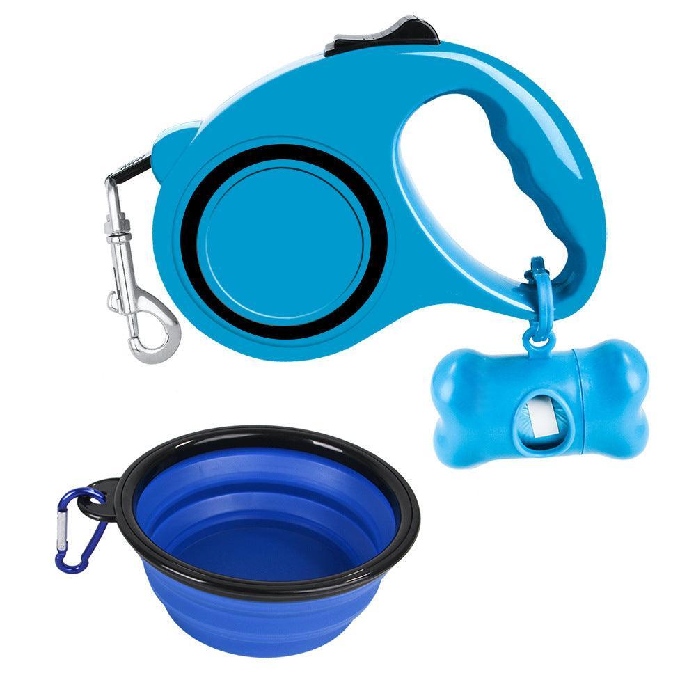 3-in-1-Hundeleine und faltbares Napf-Set