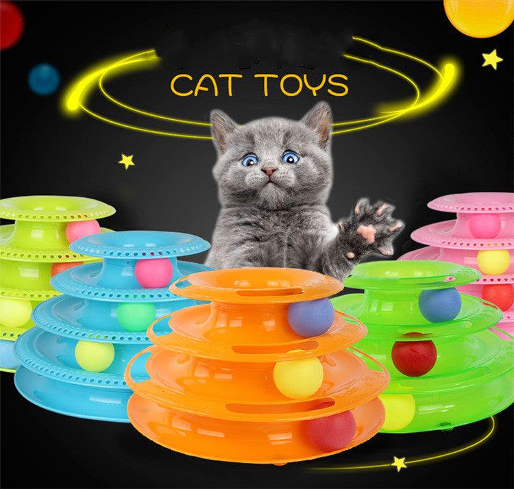 Jouet Tour de Pistes Interactif pour Chat - Des Heures de Jeu Amusantes et Stimulantes pour Votre Ami Félin