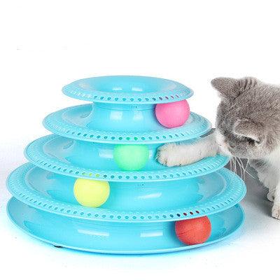 Jouet Tour de Pistes Interactif pour Chat - Des Heures de Jeu Amusantes et Stimulantes pour Votre Ami Félin
