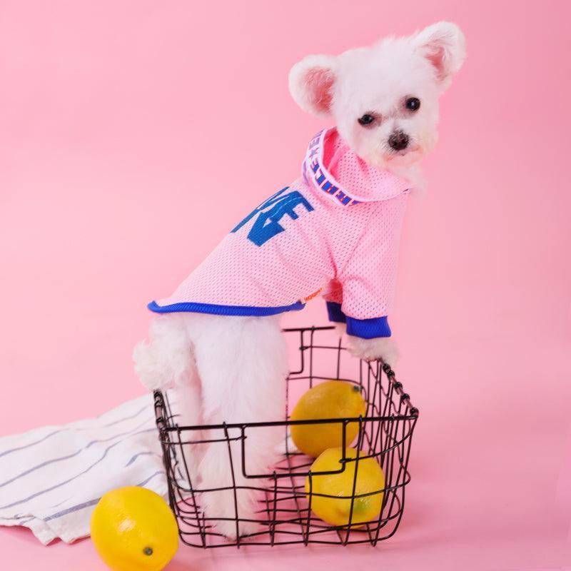 Atmungsaktive Mesh-Hunde-Kapuzenweste - Stylisches Sommer-Shirt für kleine Hunde