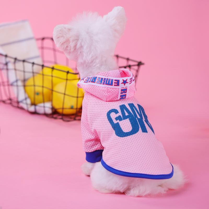 Atmungsaktive Mesh-Hunde-Kapuzenweste - Stylisches Sommer-Shirt für kleine Hunde