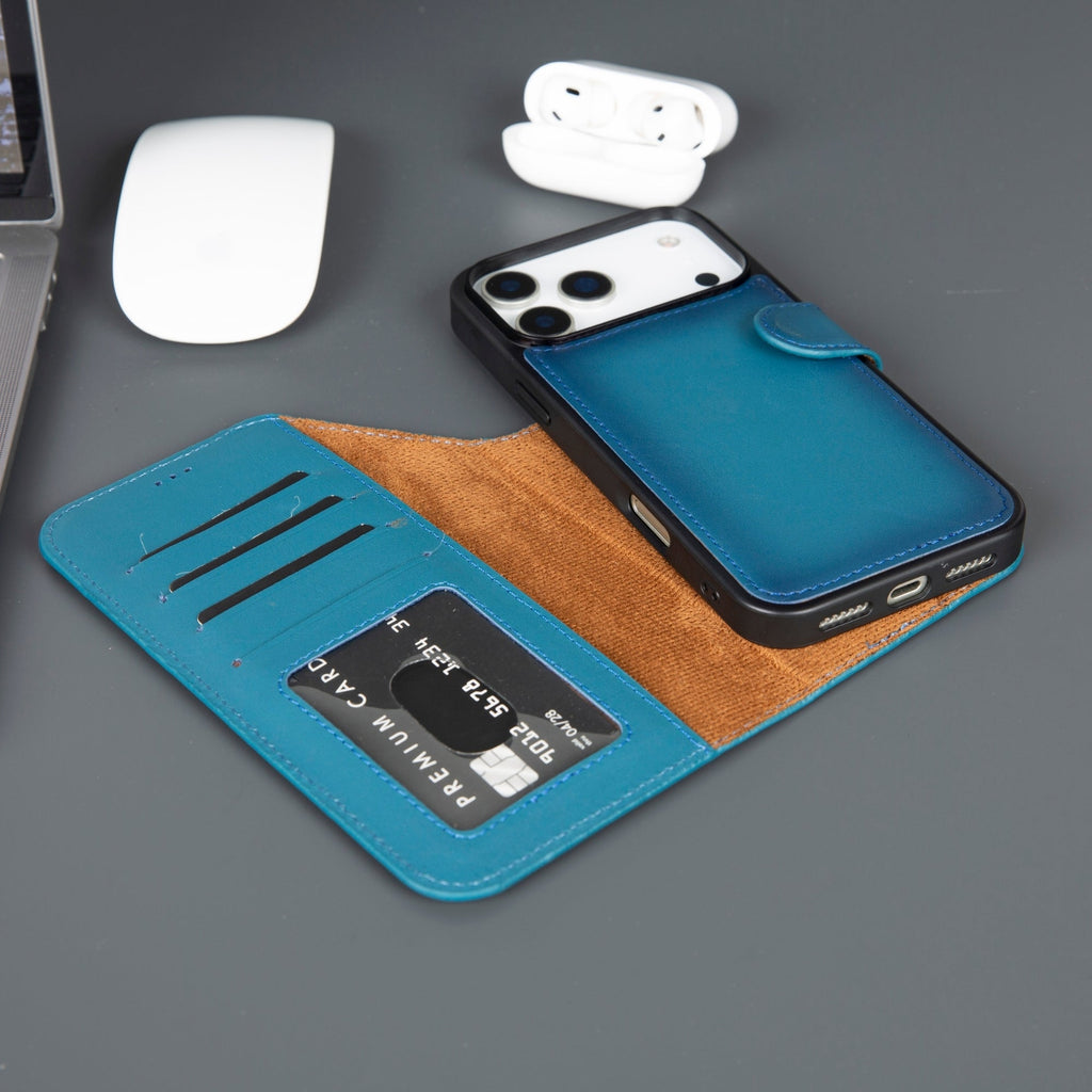 Casper iPhone 17 Pro Max Leder Wallet Case – MagSafe Kompatibel