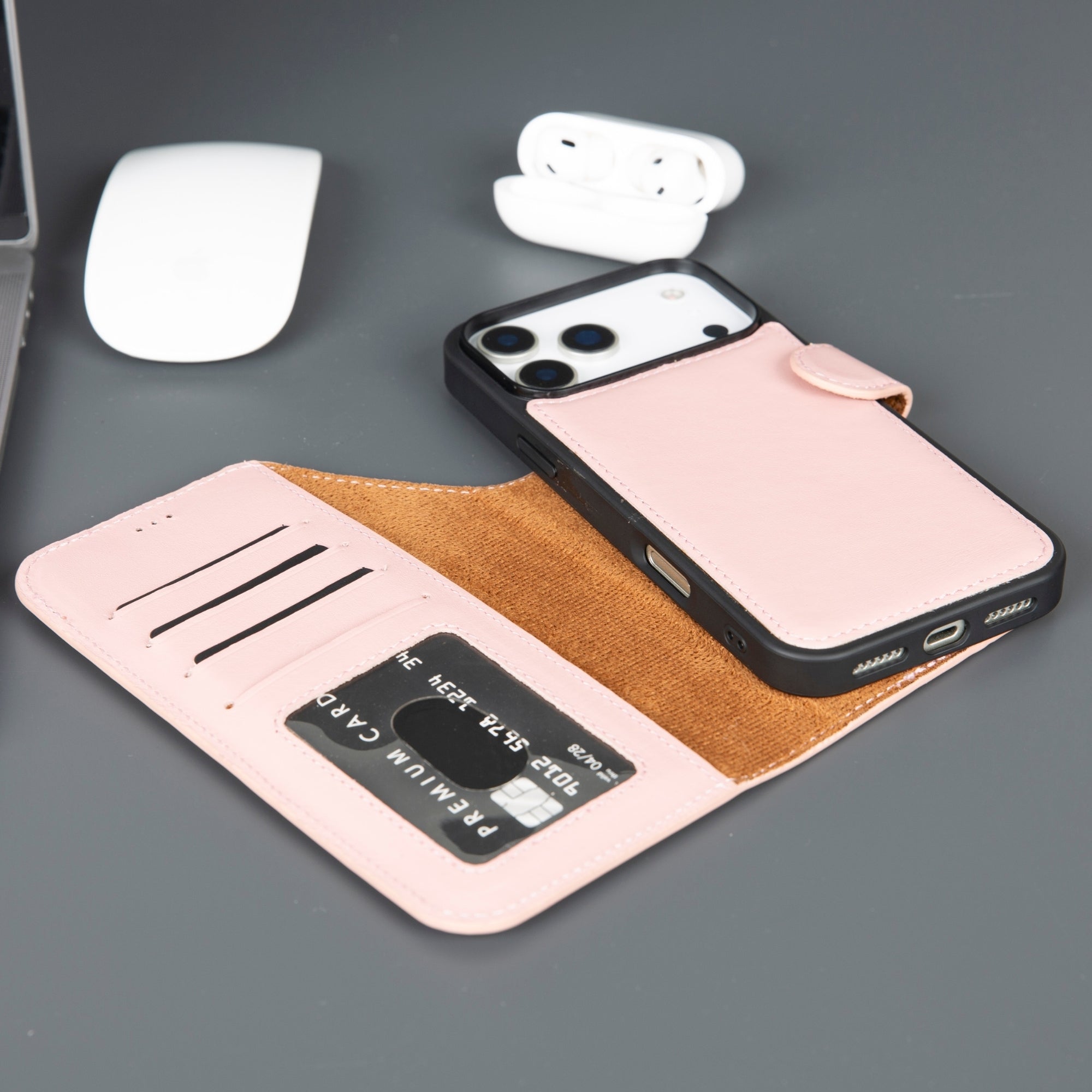 Casper iPhone 17 Pro Max Leder Wallet Case – MagSafe Kompatibel