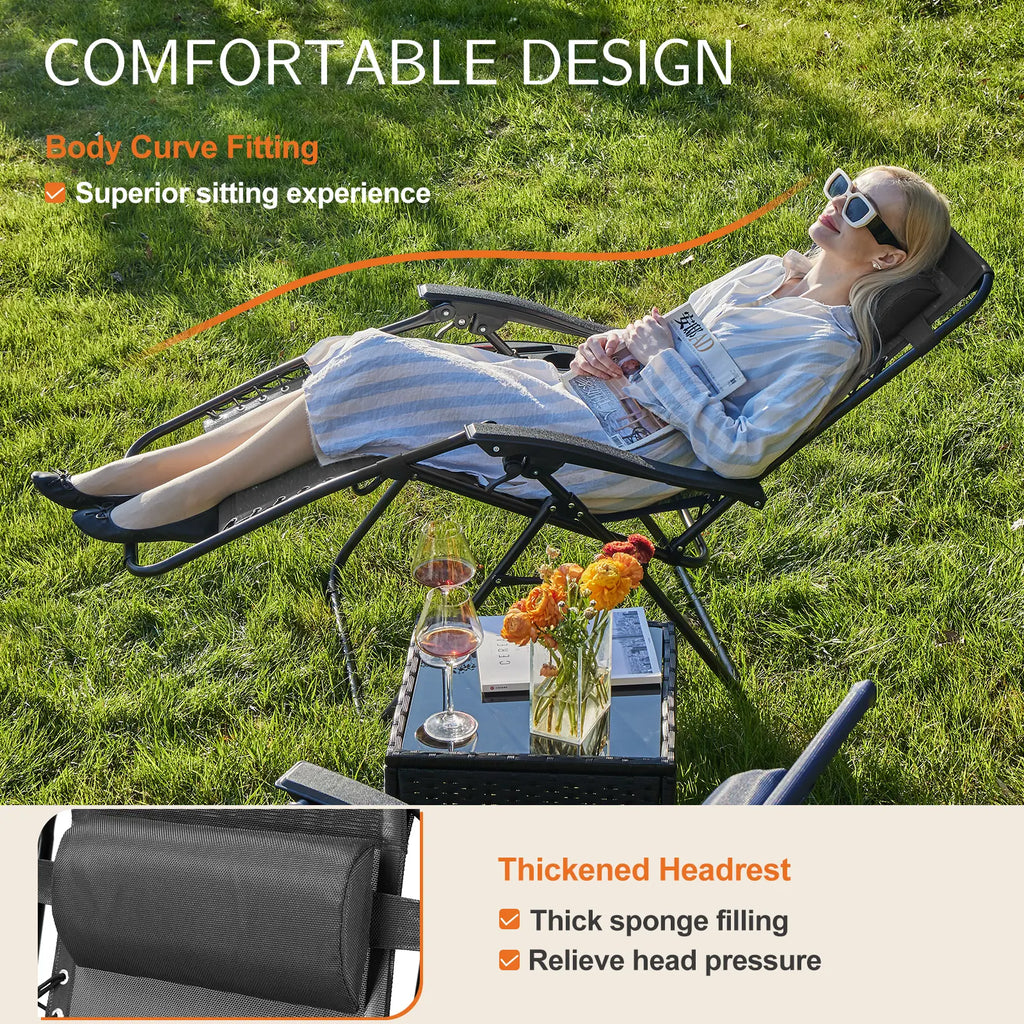Set of 2 Zero Gravity Chairs