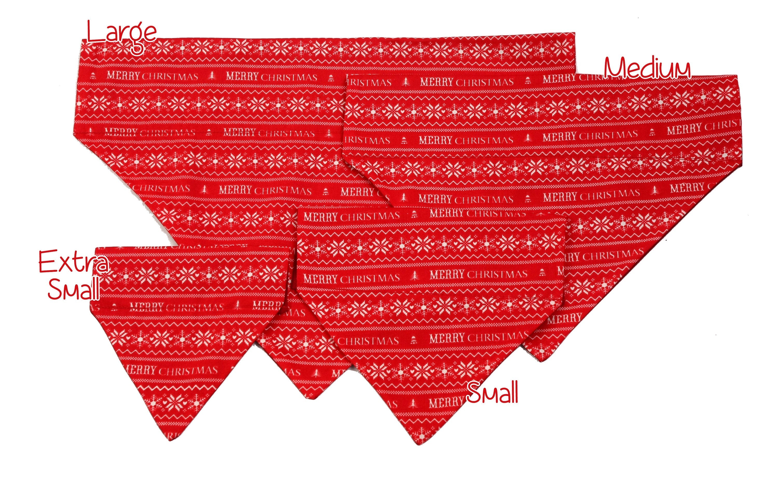 Rot-weißer Frohe Weihnachten Haustierschal